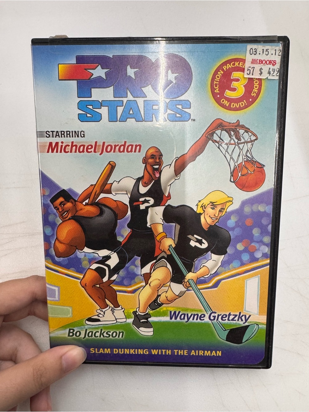 Prostars: Slam Dunking (DVD) Michael Jordan Bo Jackson Wayne Gretzky Tested